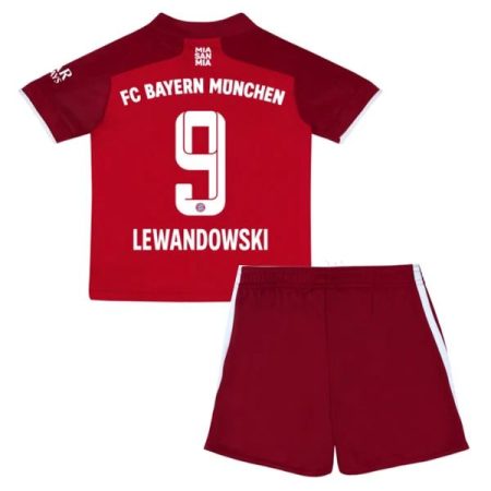 Camisolas de Futebol FC Bayern München Robert Lewandowski 9 Criança Principal 2021-22